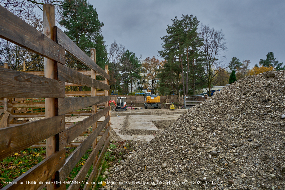 24.11.2022 - Baustelle an der Quiddestraße Haus für Kinder in Neuperlach